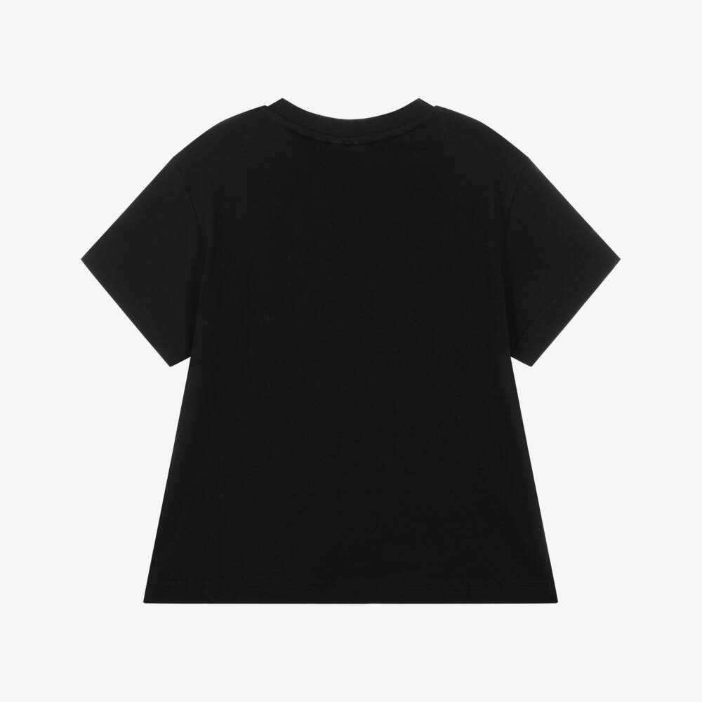 HUGO-Boys Charcoal Organic Cotton Tee | Childrensalon Outlet