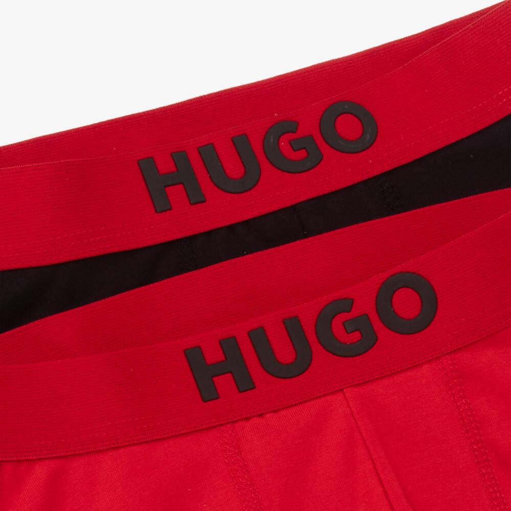 HUGO-Boys Cotton Boxer Shorts Duo | Childrensalon Outlet