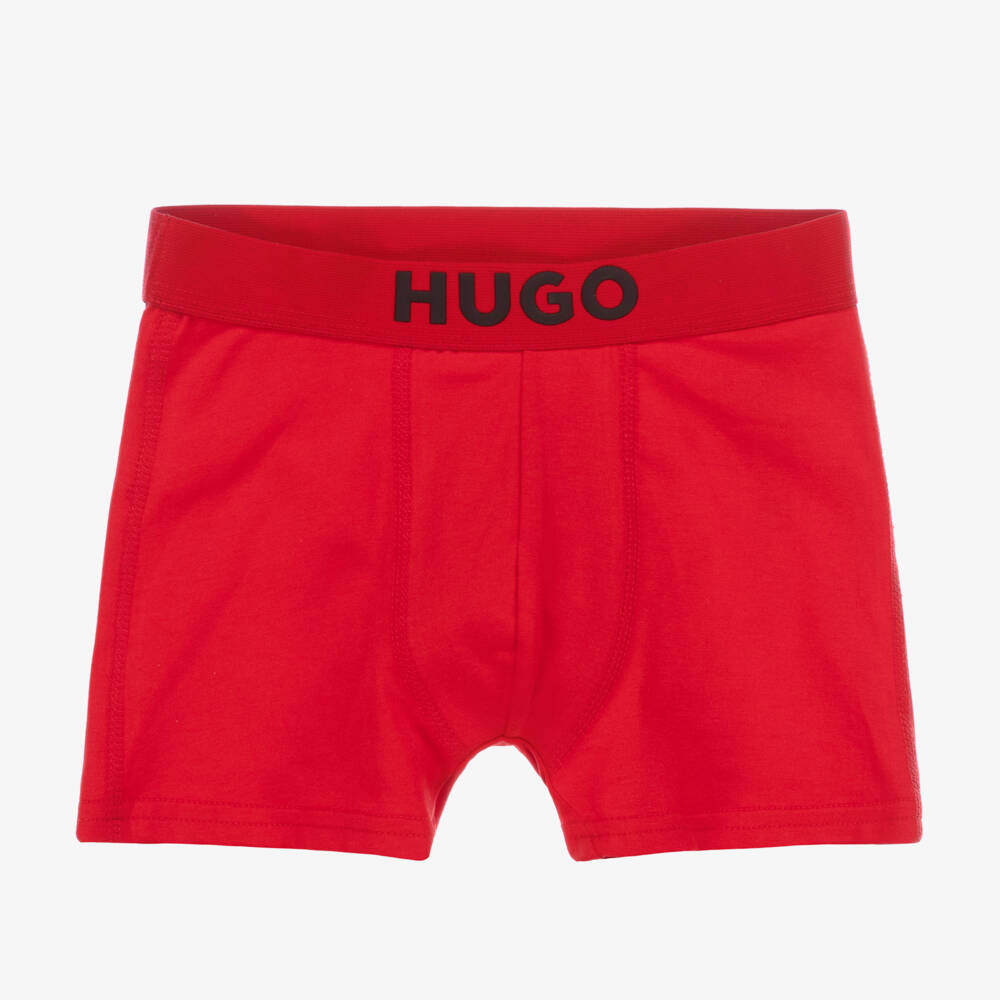 HUGO-Boys Cotton Boxer Shorts Duo | Childrensalon Outlet