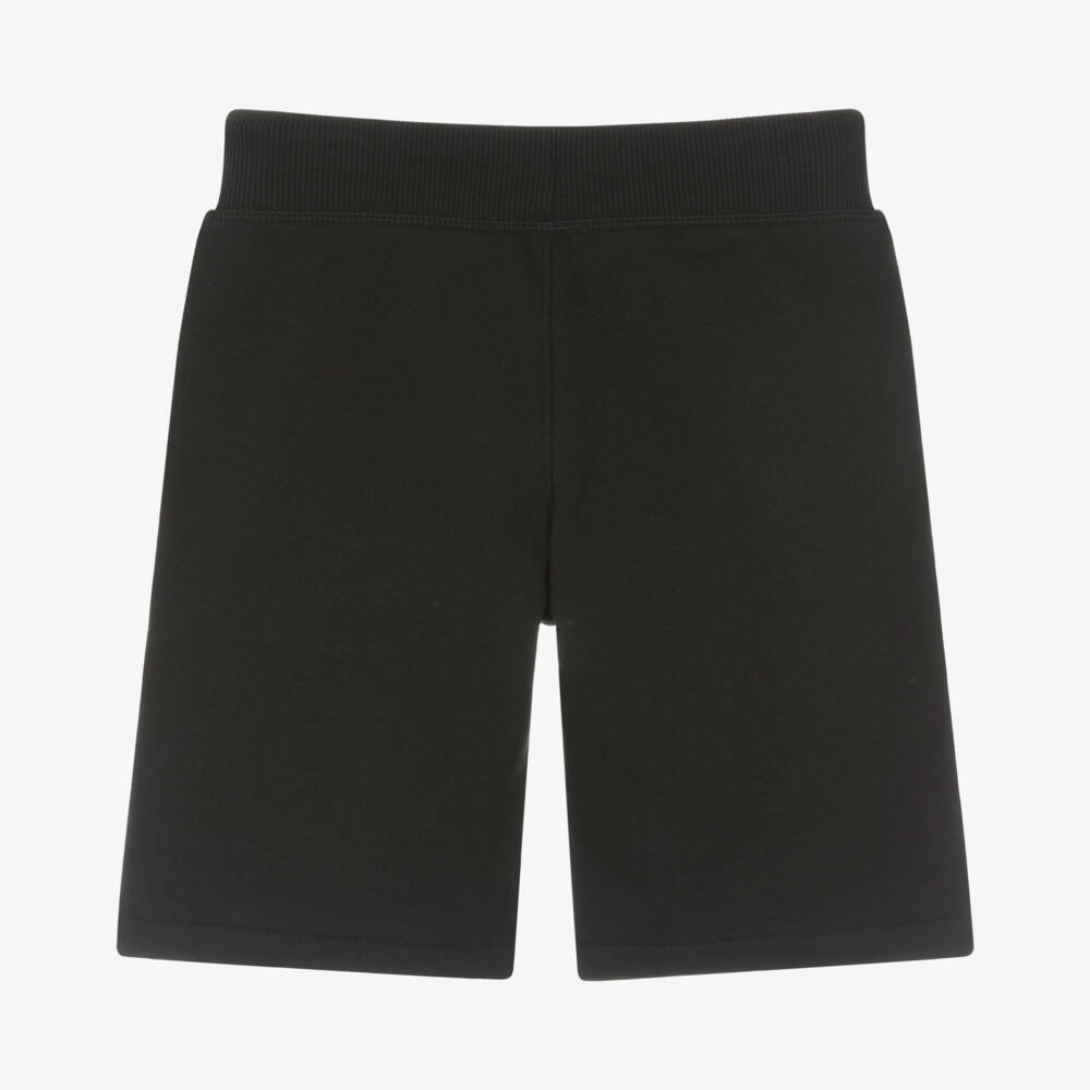 HUGO-Boys Cotton Jersey Black Shorts | Childrensalon Outlet