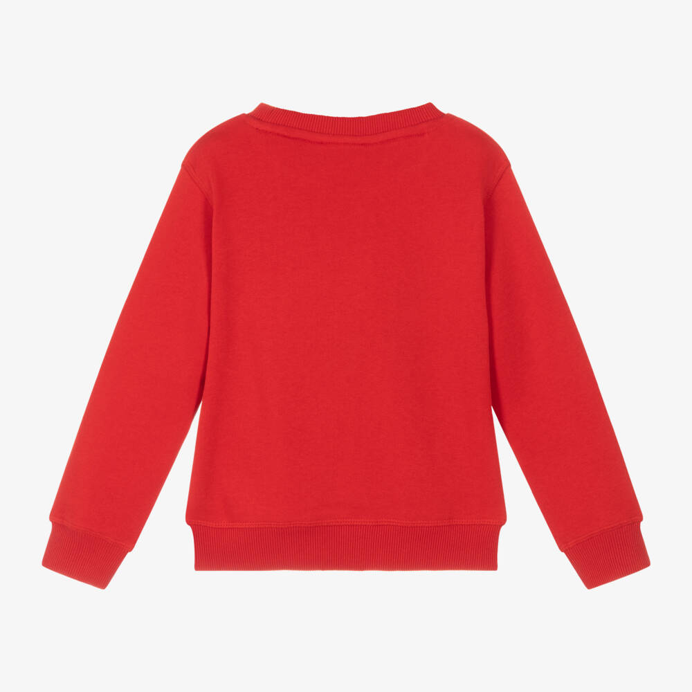 HUGO-Boys Cotton Red Pullover | Childrensalon Outlet
