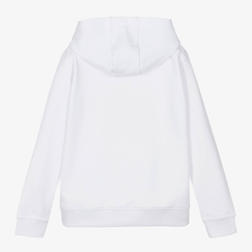 HUGO-Boys Cozy White Flame Hoodie | Childrensalon Outlet
