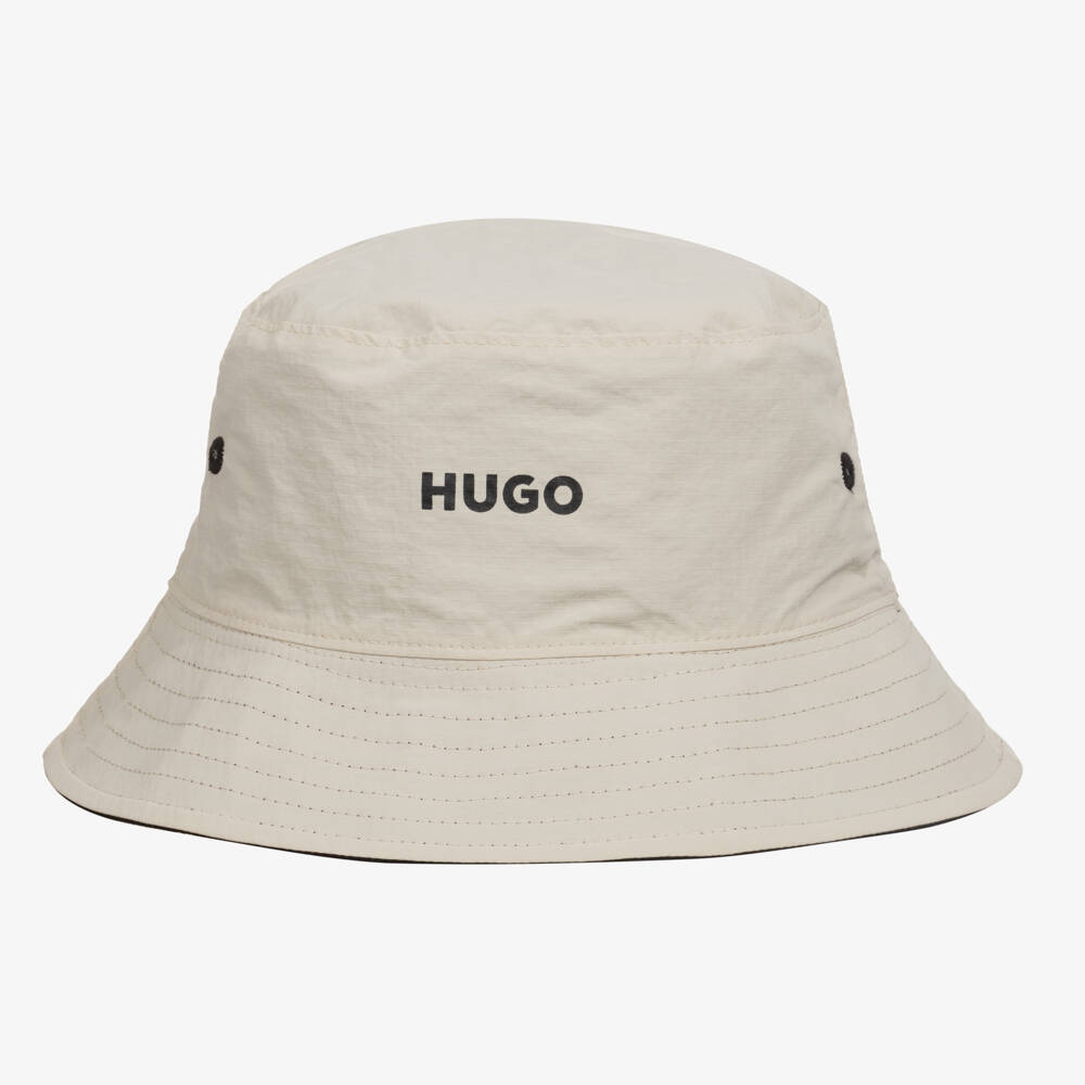HUGO-Boys Dual-Tone Reversible Sun Hat | Childrensalon Outlet