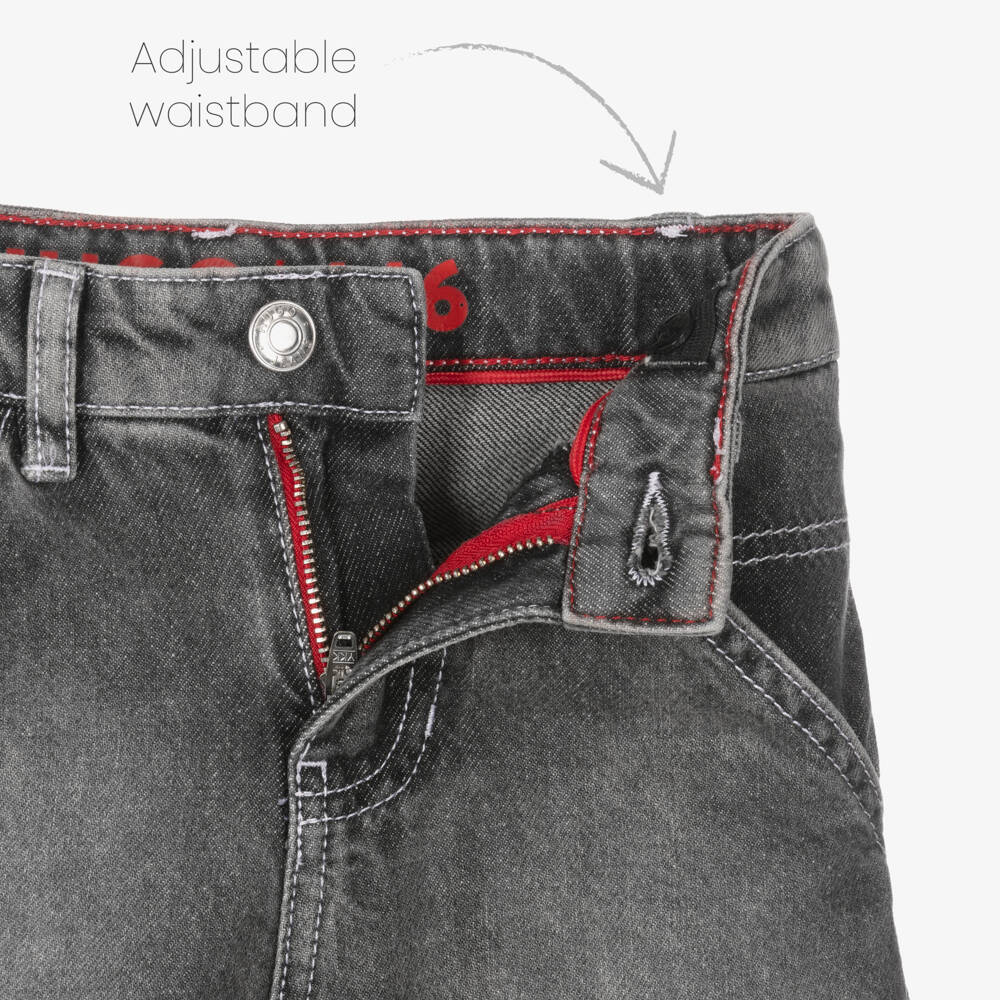 HUGO-Свободные черные джинсовые шорты для мальчиков | Childrensalon Outlet