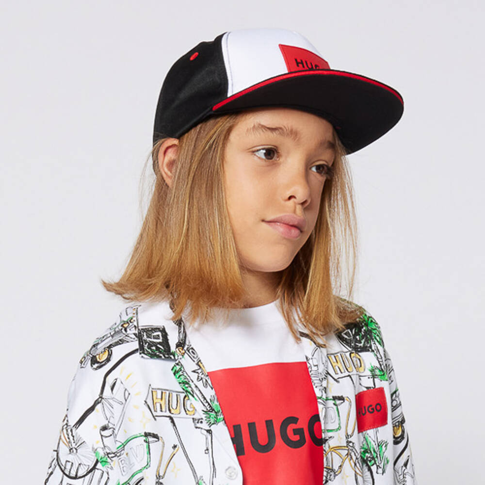 HUGO-Boys Monochrome Logo Sports Cap | Childrensalon Outlet
