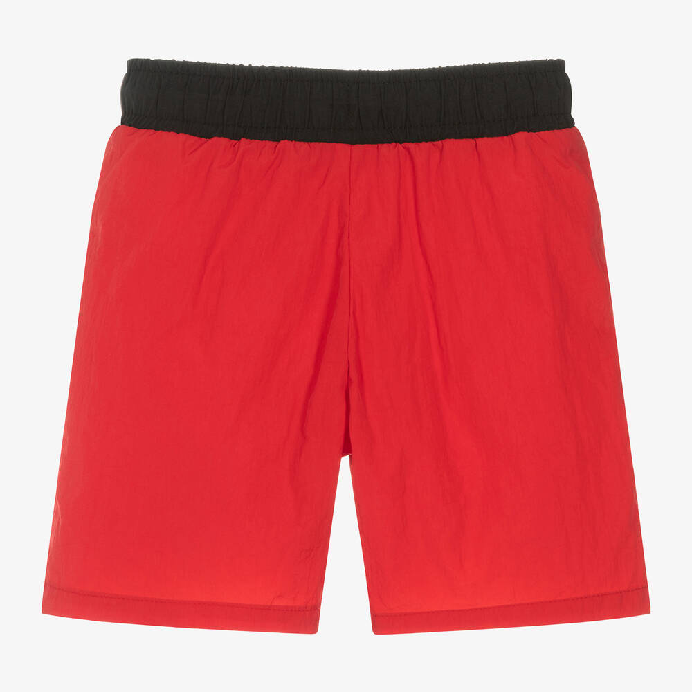 Boys red swim shorts deals