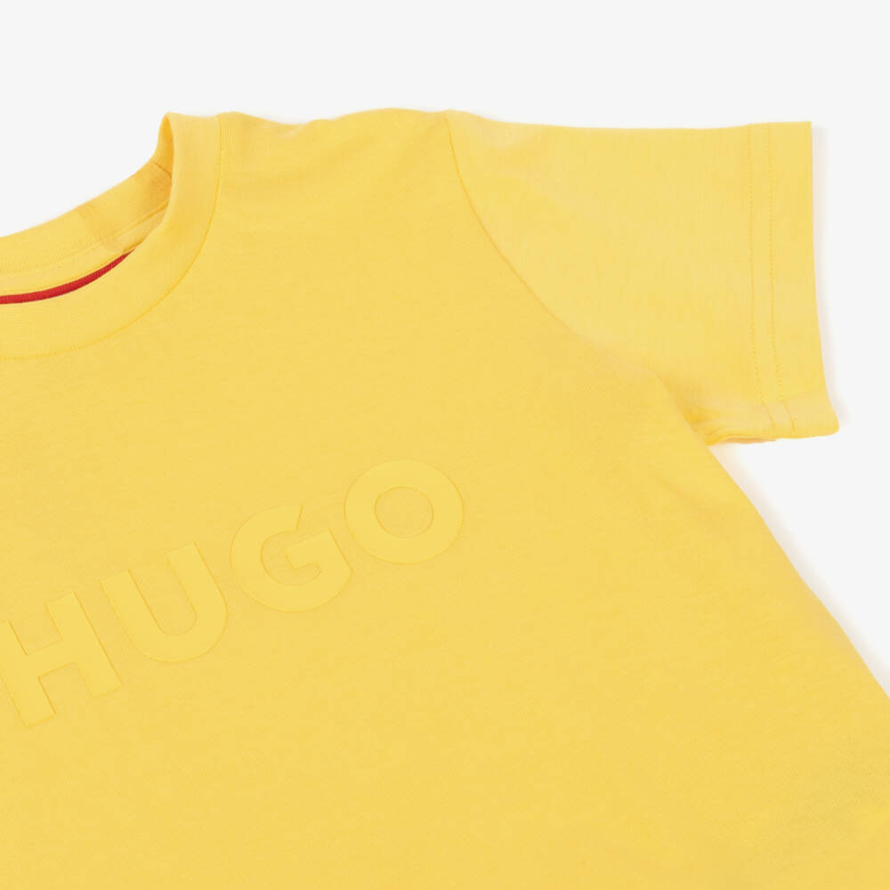 HUGO-Boys Sunny Organic Cotton Tee | Childrensalon Outlet