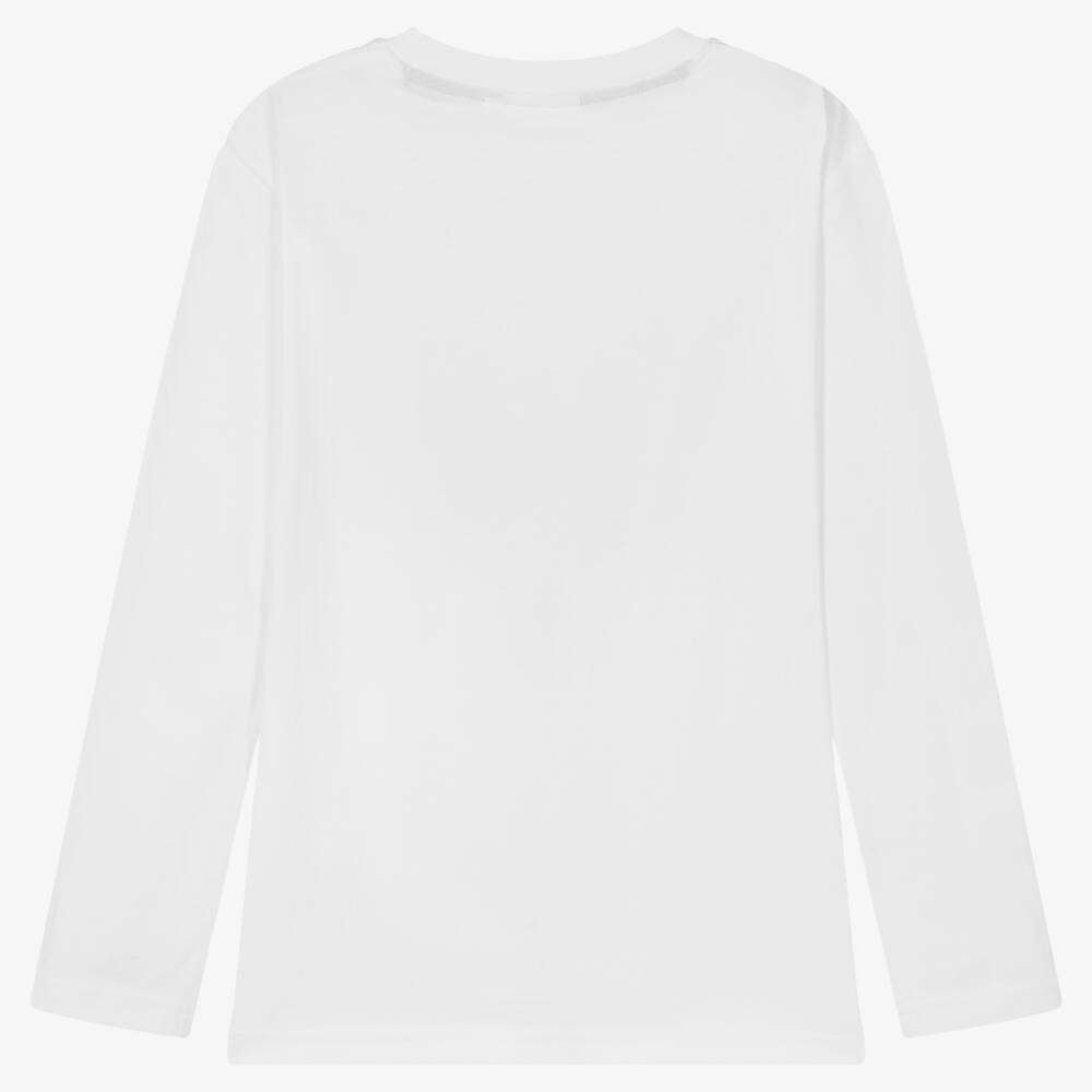 HUGO-Белый топ из органического хлопка | Childrensalon Outlet