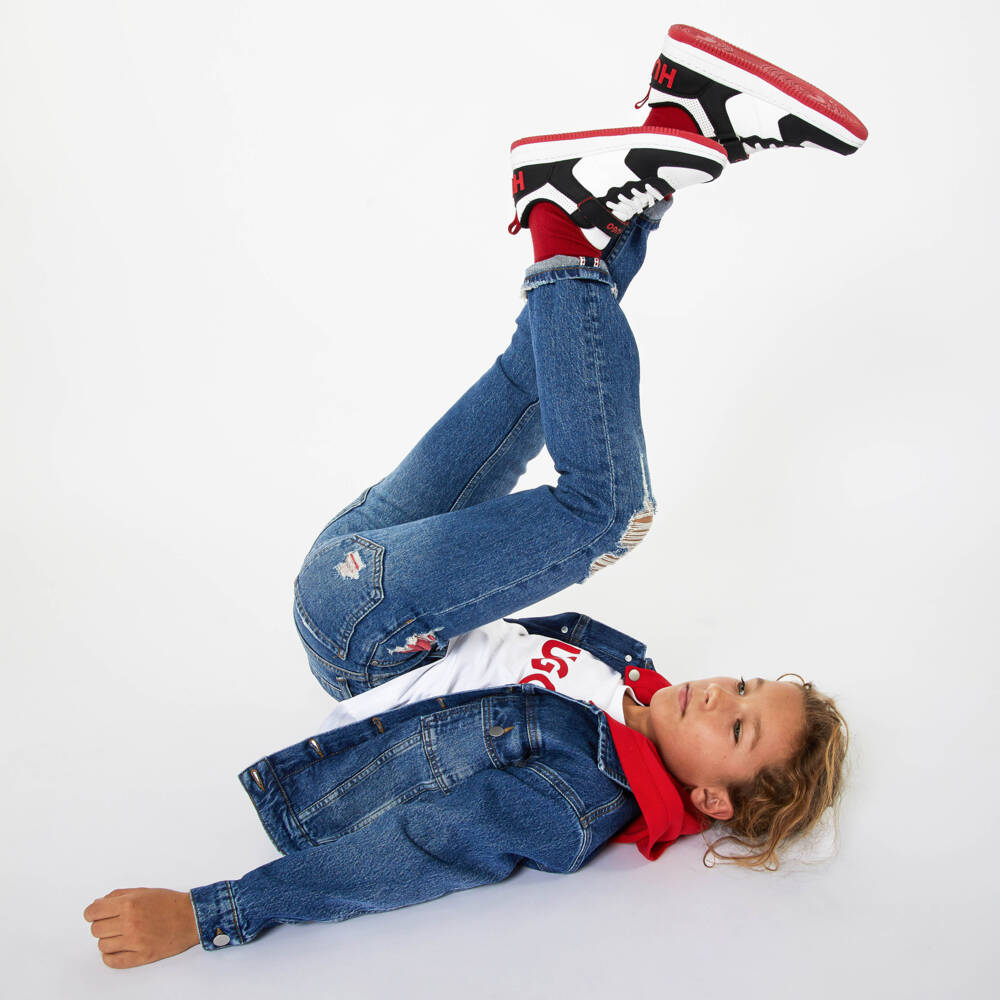 HUGO-Белый топ из органического хлопка | Childrensalon Outlet