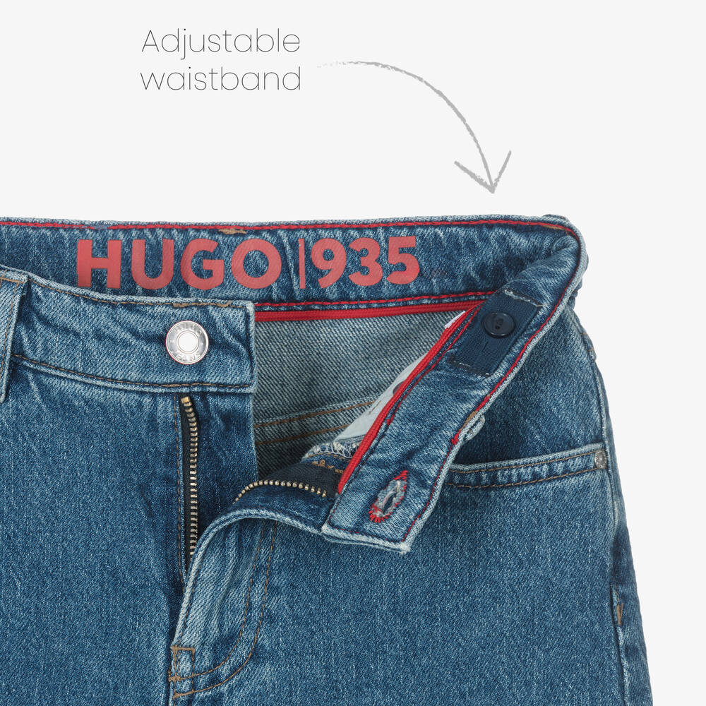 هيوغو-جينز 935 قطن دنيم لون أزرق للبنات | Childrensalon Outlet