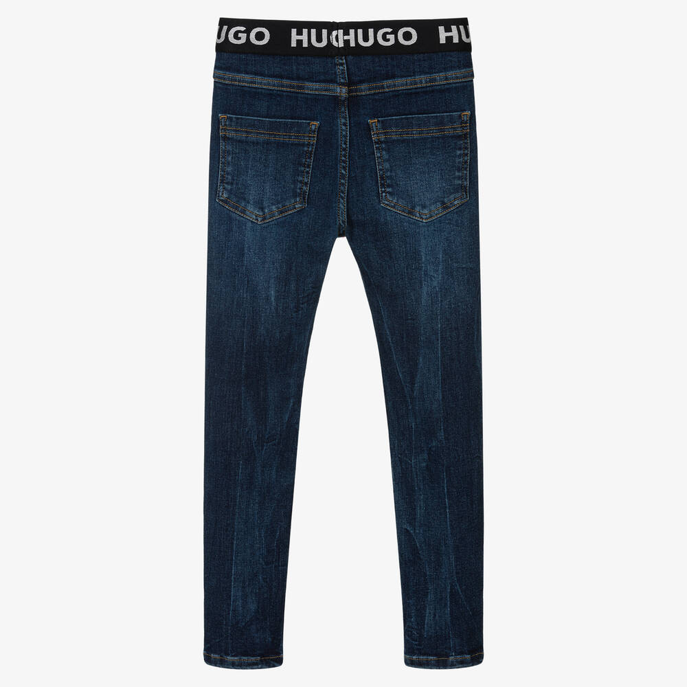 هيوغو-جيغنغز 935 سكيني قطن دنيم لون أزرق للبنات | Childrensalon Outlet