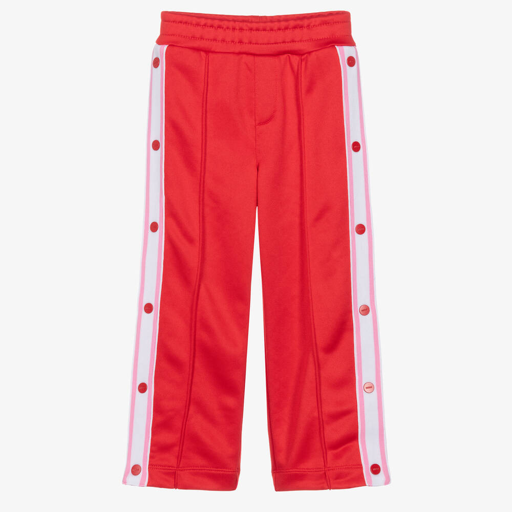 HUGO - Pantalon de survêtement rouge et rose rayé fille | Childrensalon