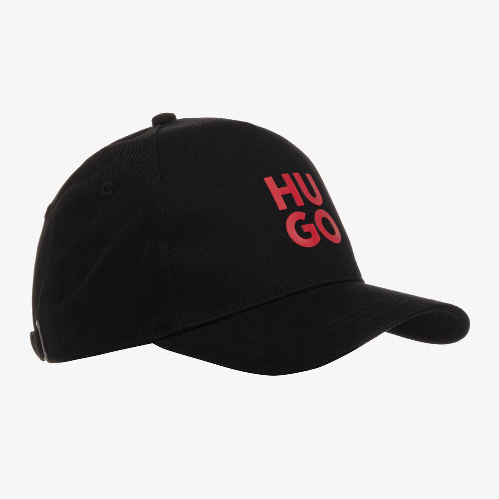 Teen Black Cotton Twill Cap