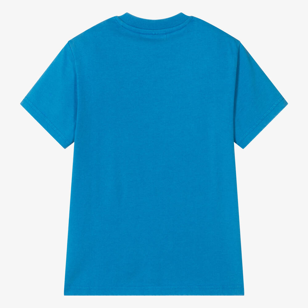 HUGO-Teen Boys Blue Racing T-Shirt | Childrensalon Outlet