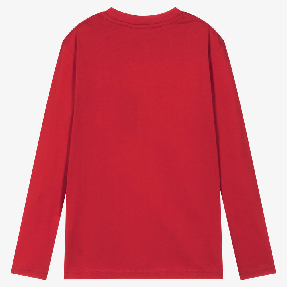 HUGO-Teen Boys Red Cotton Top | Childrensalon Outlet