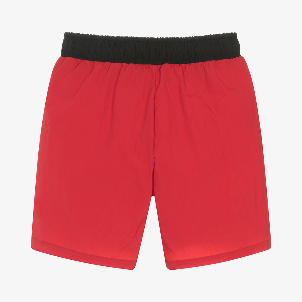 HUGO Teen Boys Red Swim Shorts