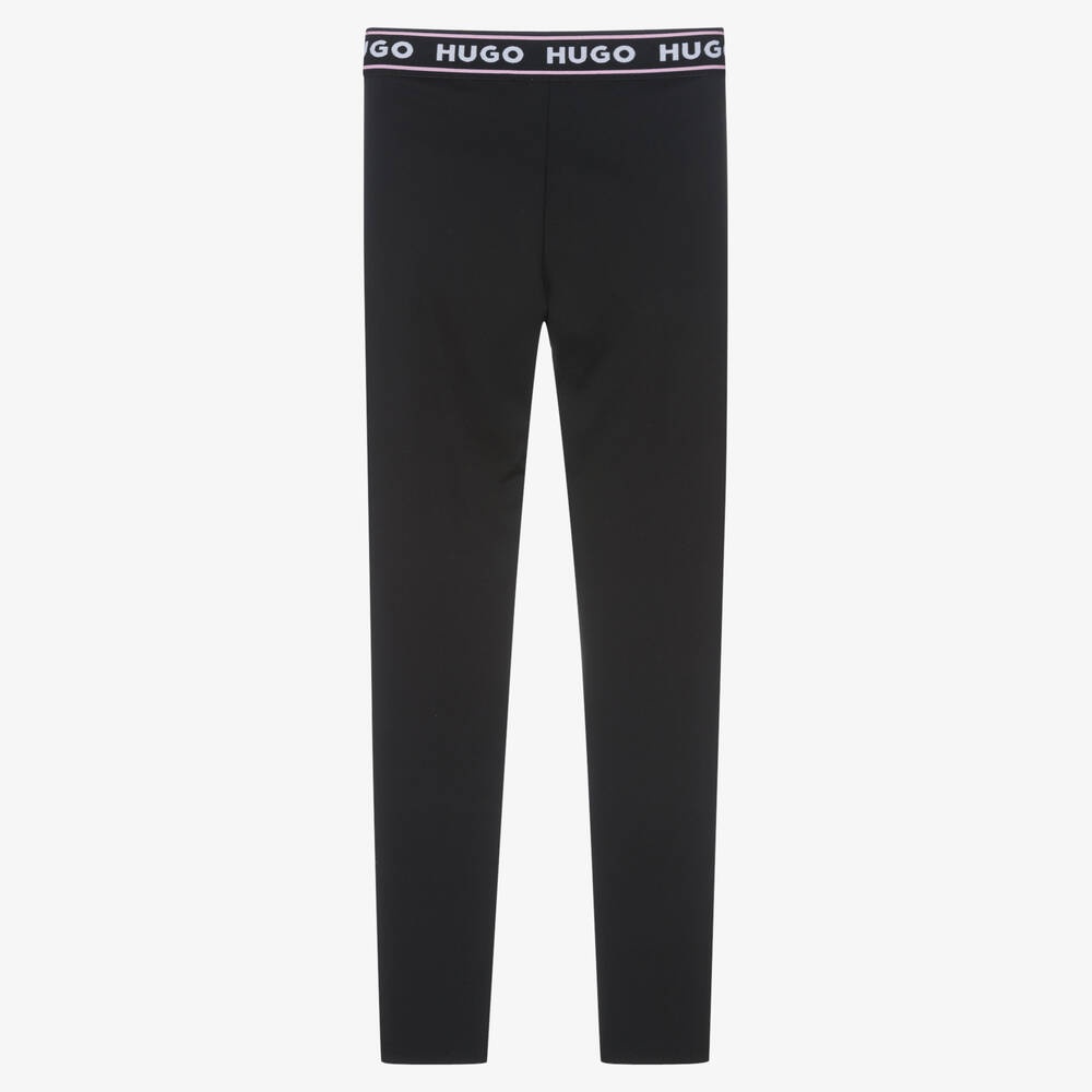 HUGO-Черные легинсы для подростков | Childrensalon Outlet