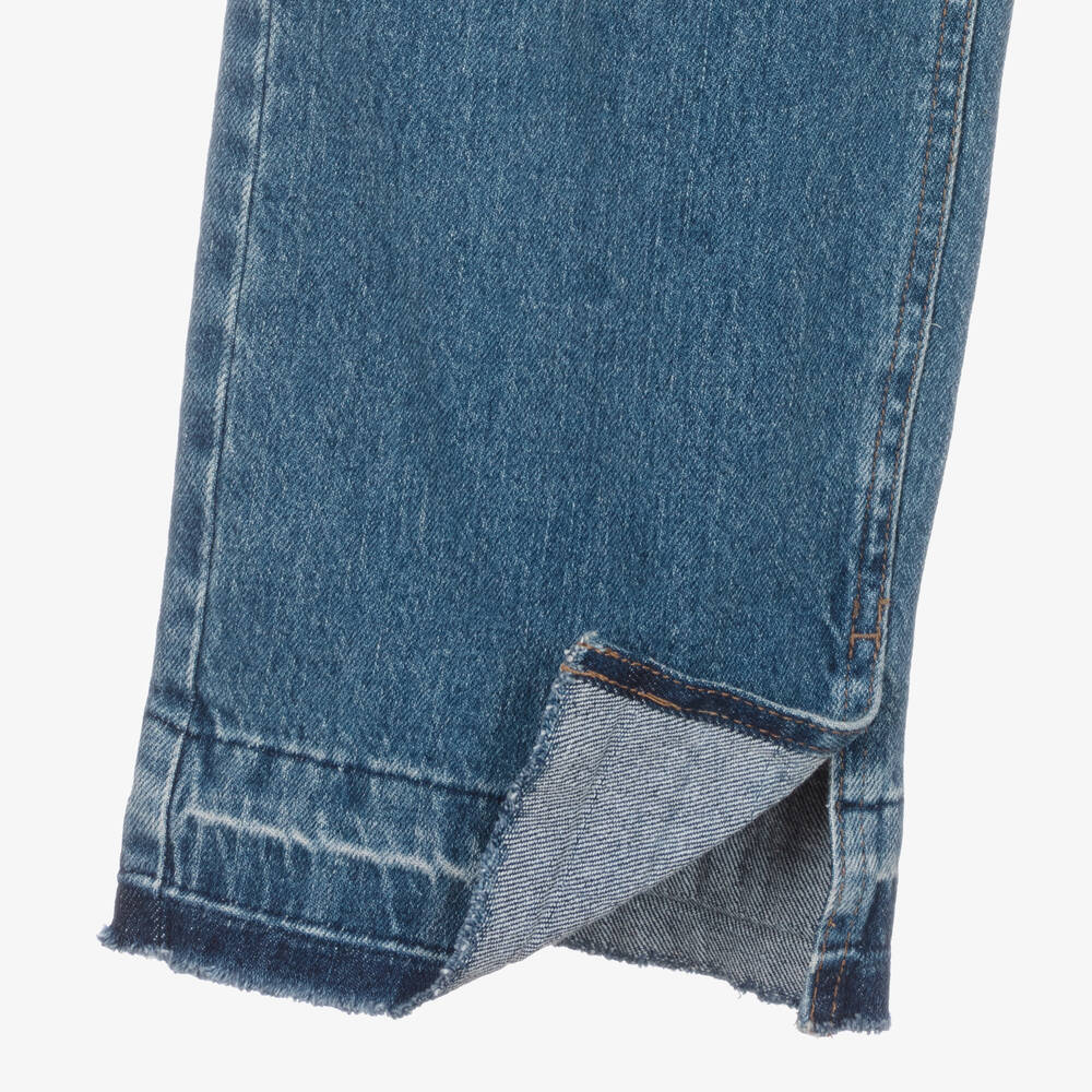 HUGO-Teen Girls Blue Relaxed Fit 935 Denim Jeans | Childrensalon Outlet