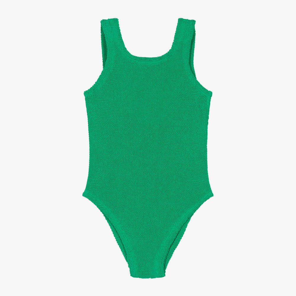 Hunza G-Girls Emerald Crinkle One-Piece | Childrensalon Outlet