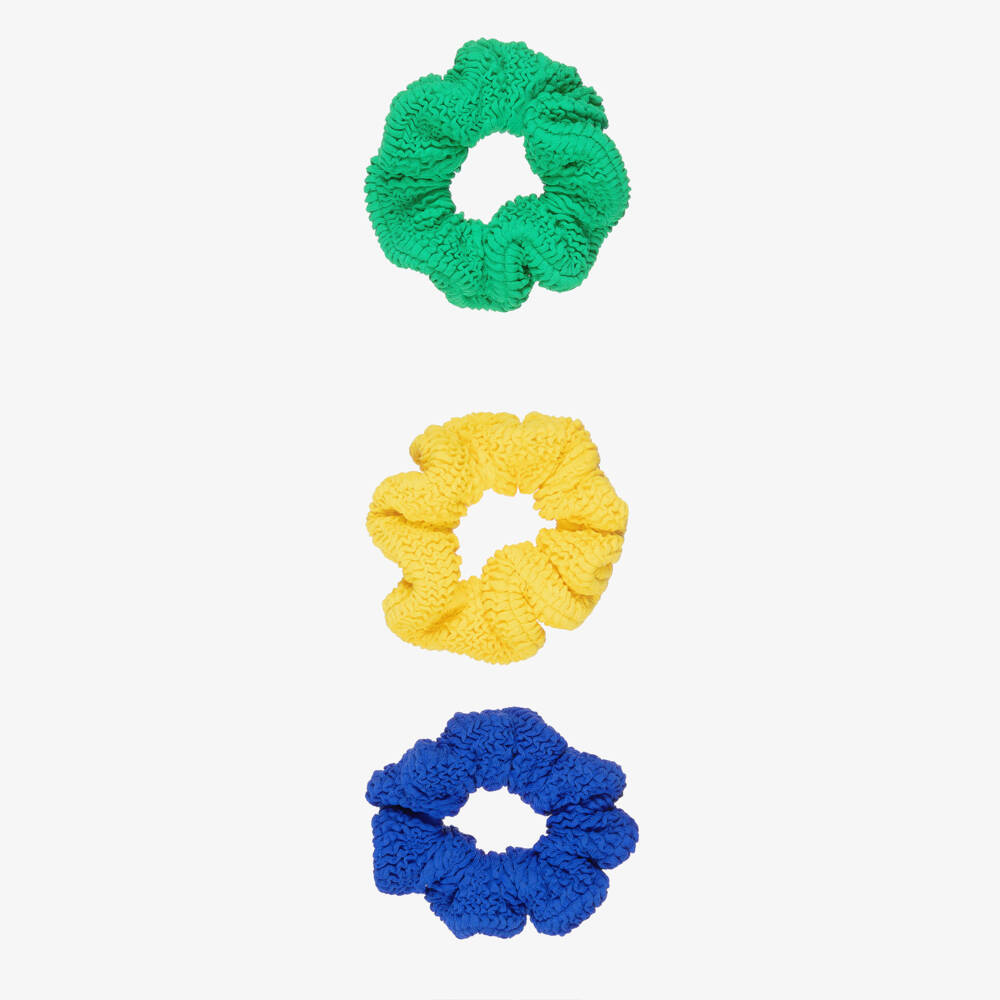 Hunza G-Girls Vibrant Crinkle Hair Scrunchies (3 Pack) | Childrensalon Outlet