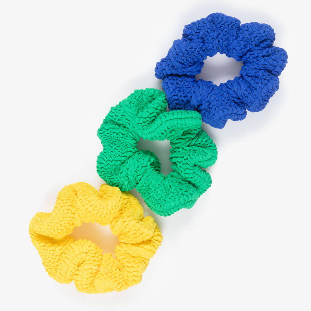 Hunza G-Girls Vibrant Crinkle Hair Scrunchies (3 Pack) | Childrensalon Outlet