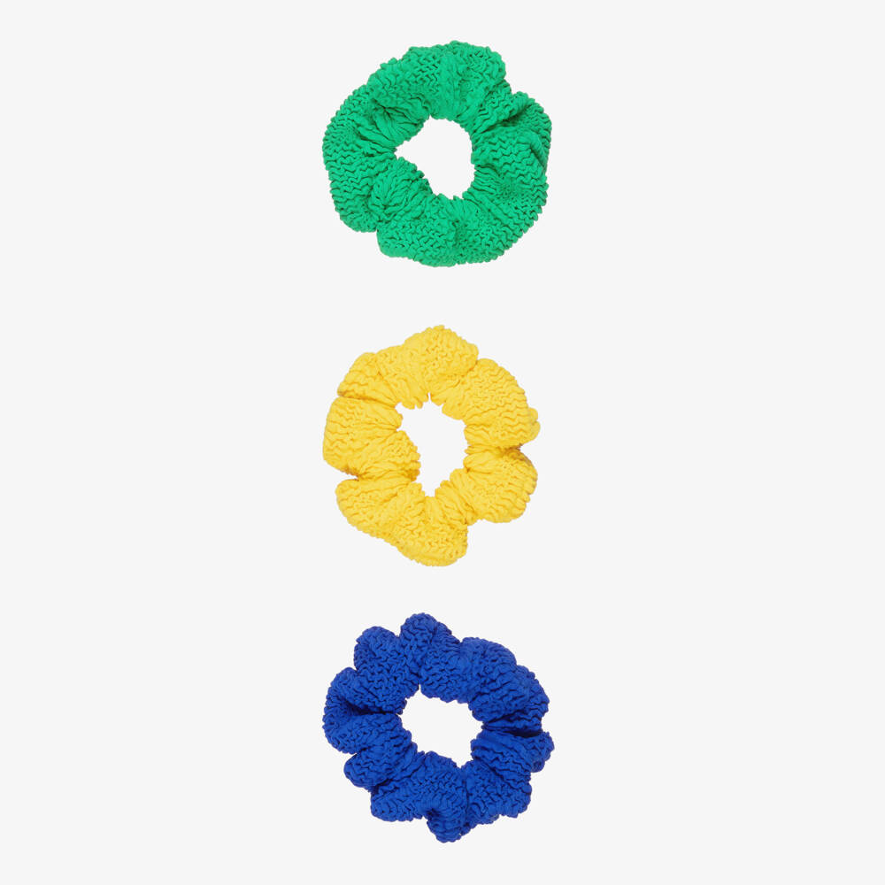 Hunza G-Girls Vibrant Crinkle Hair Scrunchies (3 Pack) | Childrensalon Outlet