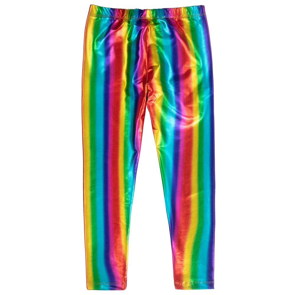 GP006 Girls Youth Large Ice Dyed Stripped Leggings