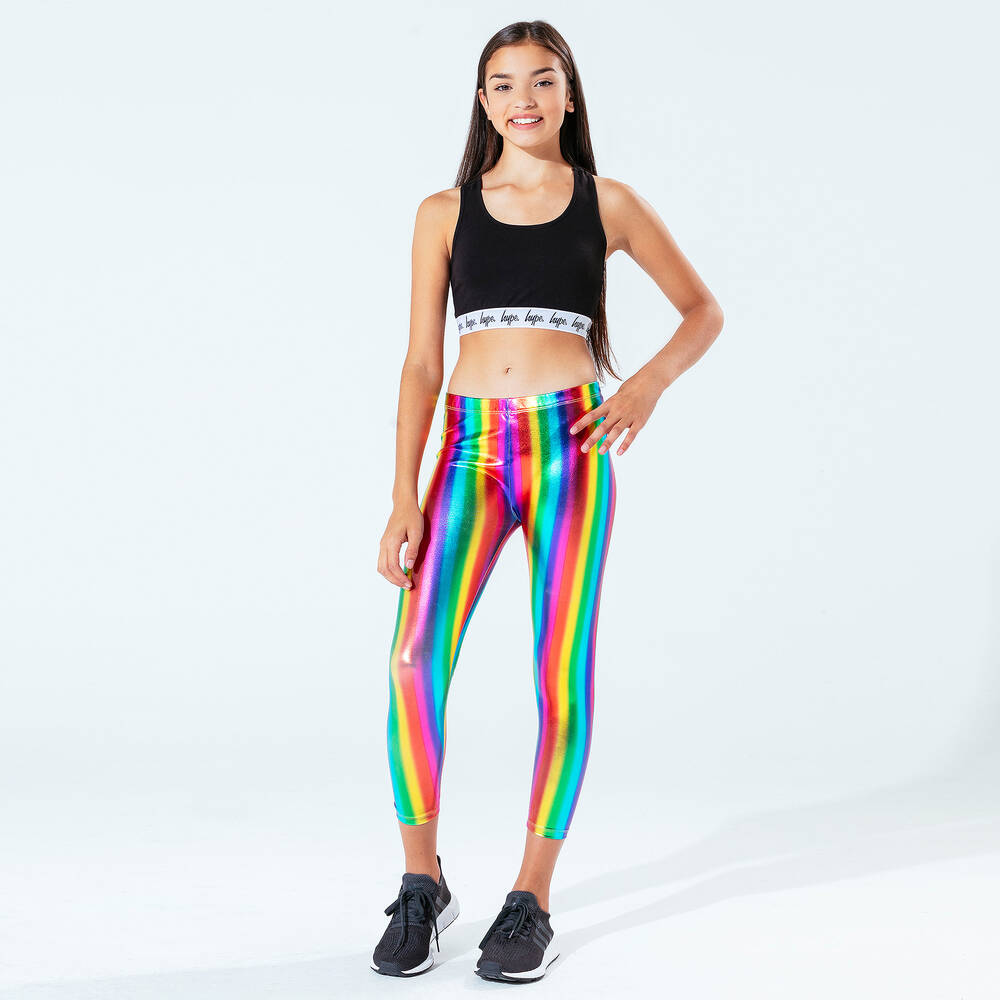 Hype Kids-Teen Shiny Striped Leggings | Childrensalon Outlet