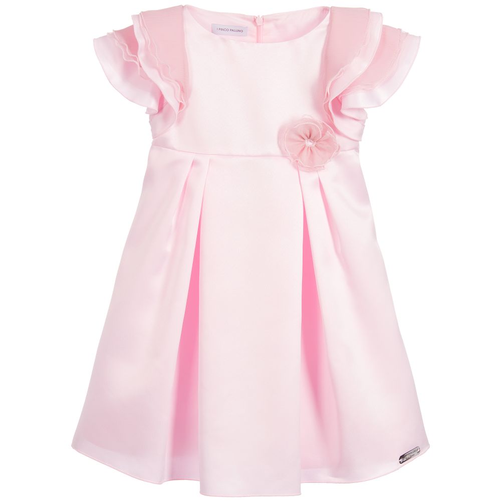 I Pinco Pallino - Pink Satin Dress | Childrensalon Outlet