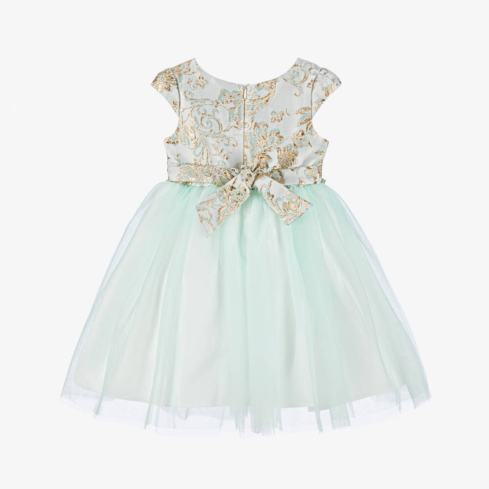 iAMe-طقم فاخر للبنات باللون الزمردي والذهبي | Childrensalon Outlet