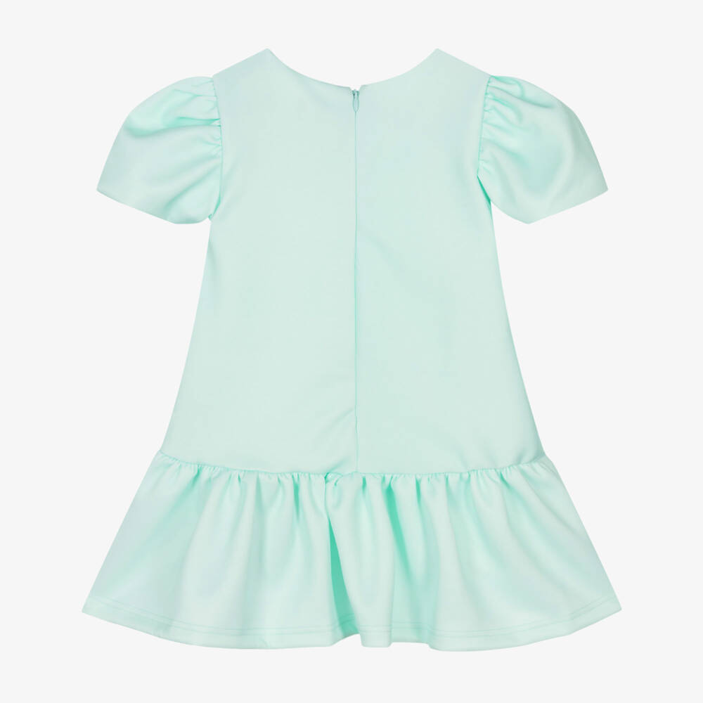 iAMe-Girls Emerald Satin Party Dress | Childrensalon Outlet