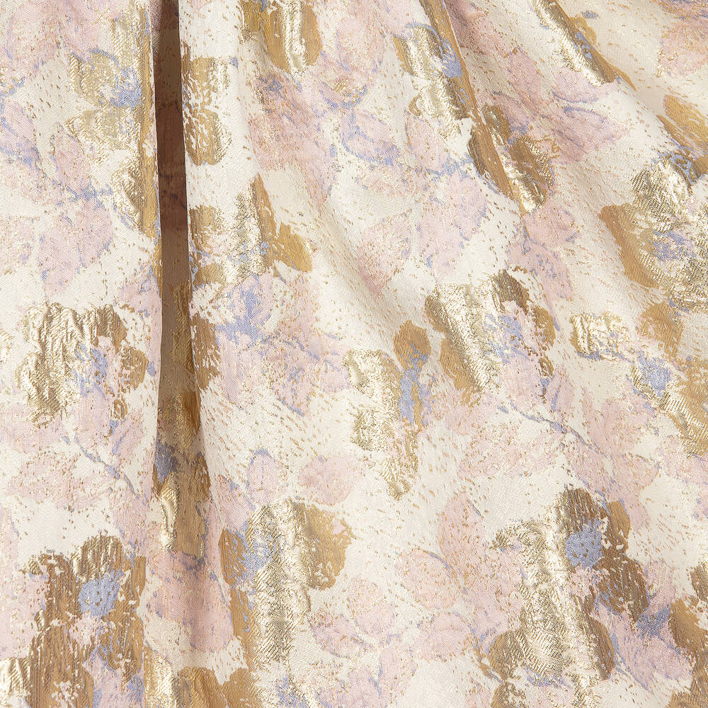 iAMe-Girls Ivory Brocade Floral Dress | Childrensalon Outlet