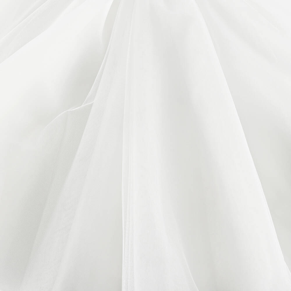 iAMe-Кремовое платье из тюля с пайетками для девочек | Childrensalon Outlet