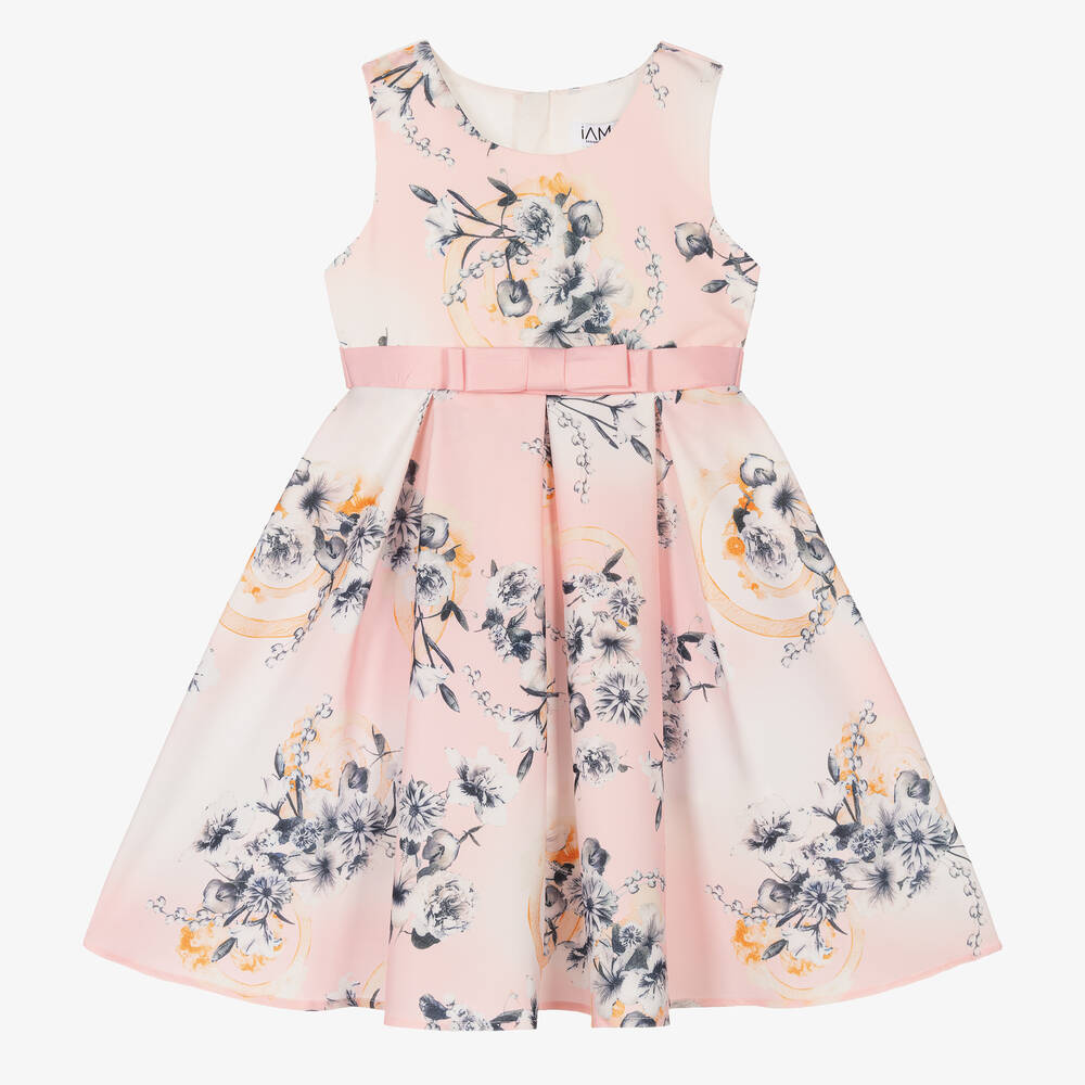 iAMe - Robe rose à fleurs fille | Childrensalon