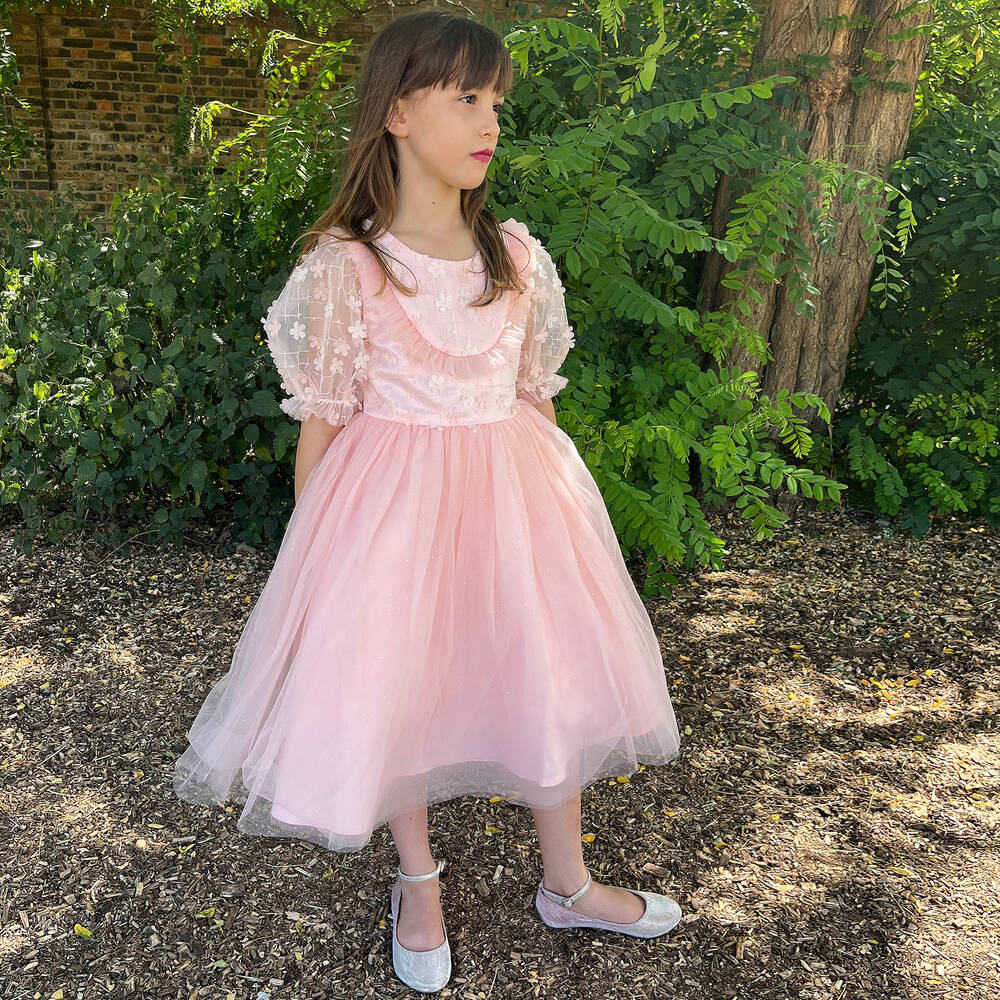 iAMe Girls Summer Delight Dress in White