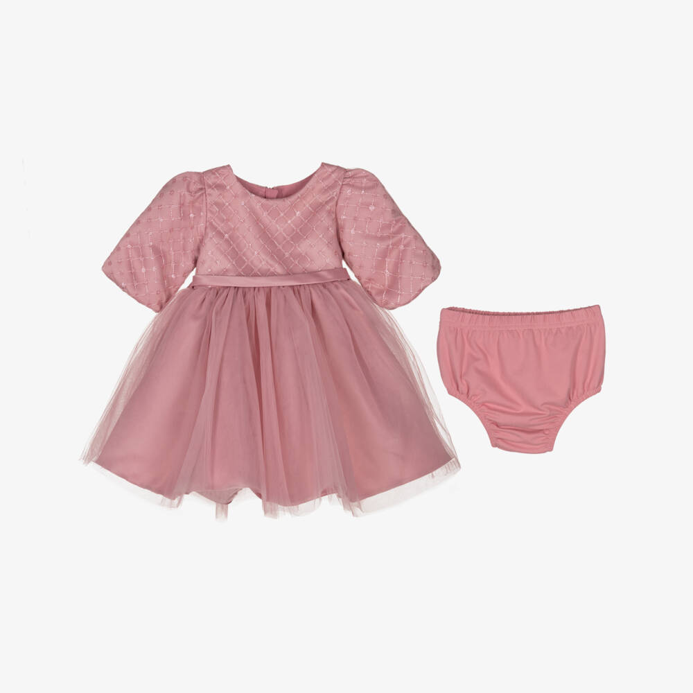 iAMe-Платье из розового тюля и атласа для девочек | Childrensalon Outlet