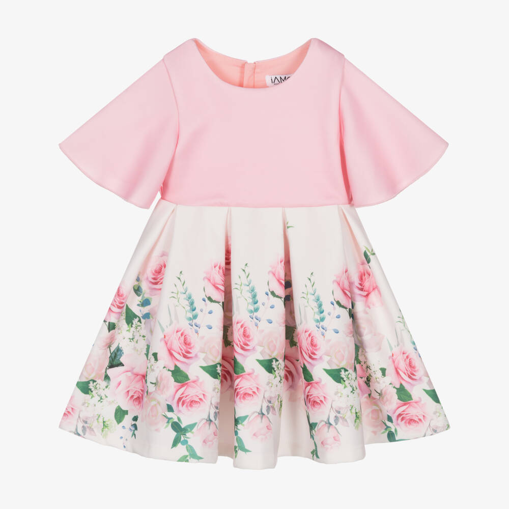iAMe-Girls Rosy Blossom Party Dress | Childrensalon Outlet