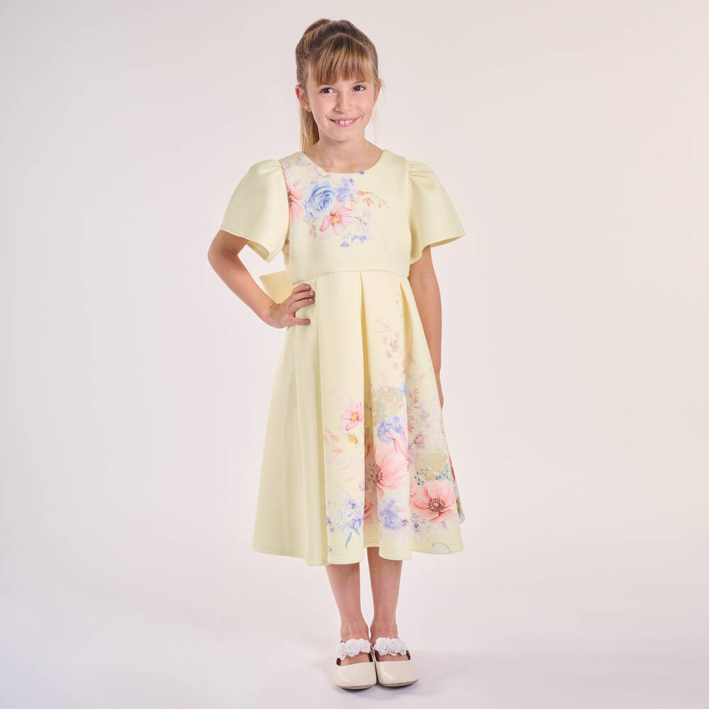 iAMe-Girls Sunny Floral Elegance Dress | Childrensalon Outlet