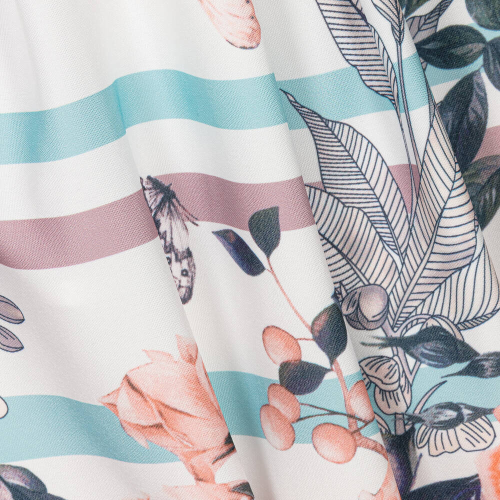 iAMe-Girls White Floral Dress | Childrensalon Outlet