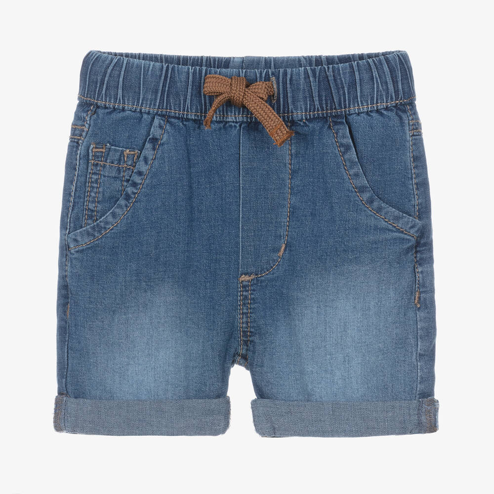 iDO Mini-Baby Boys Blue Denim Shorts | Childrensalon Outlet