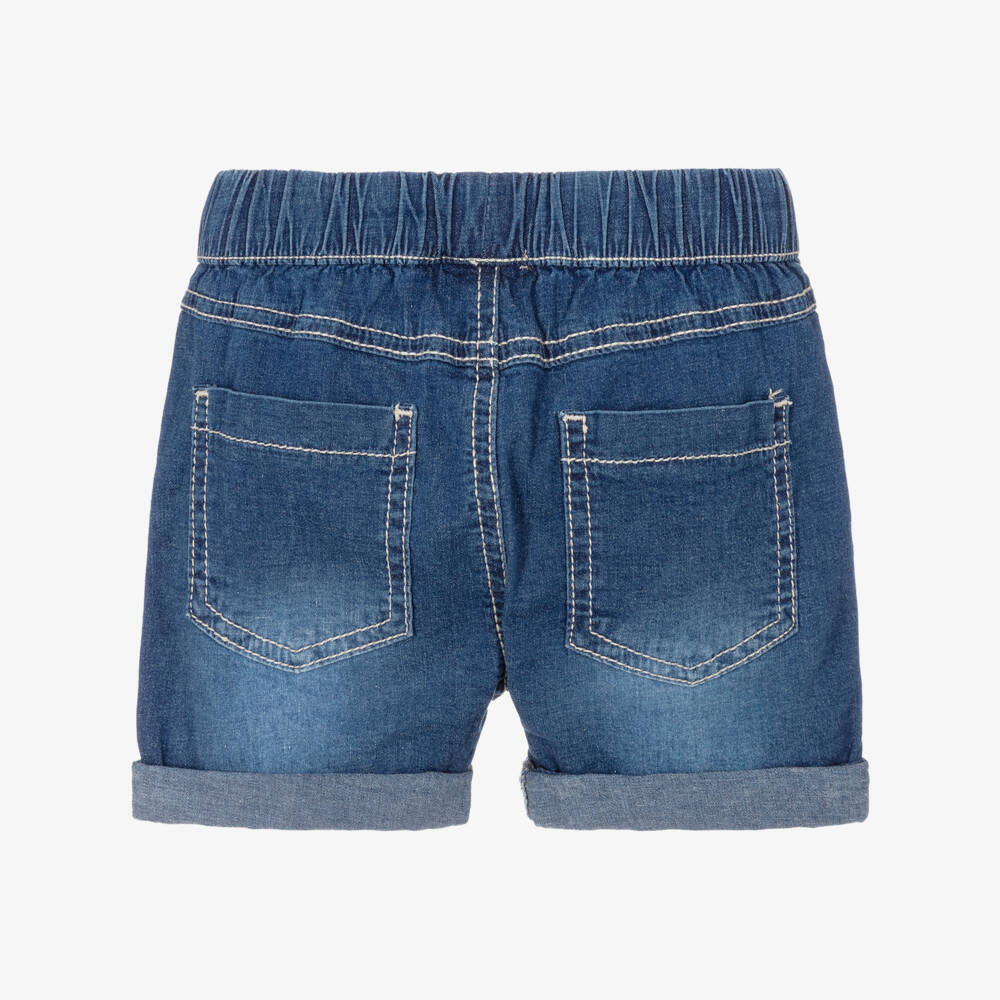 iDO-Baby Boys Blue Stretch Denim Shorts | Childrensalon Outlet