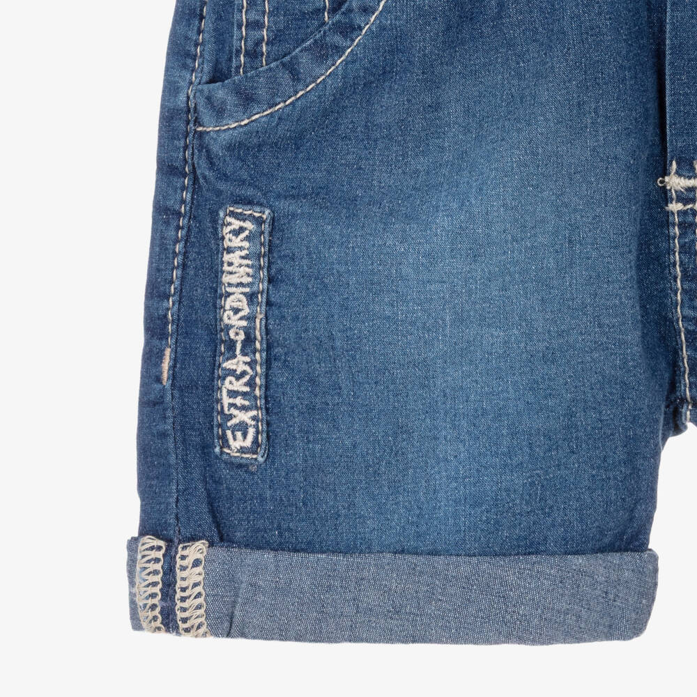 iDO-Baby Boys Blue Stretch Denim Shorts | Childrensalon Outlet