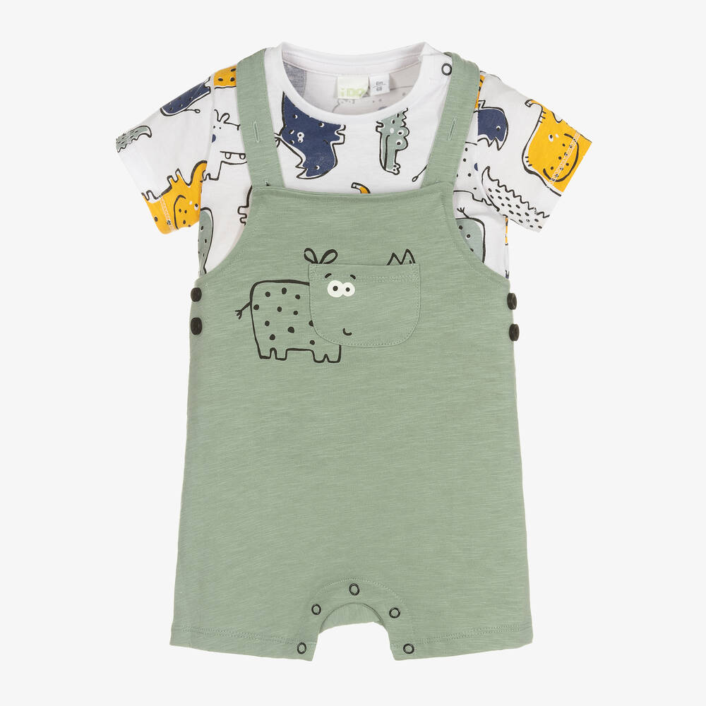 Cotton dungarees sales baby boy