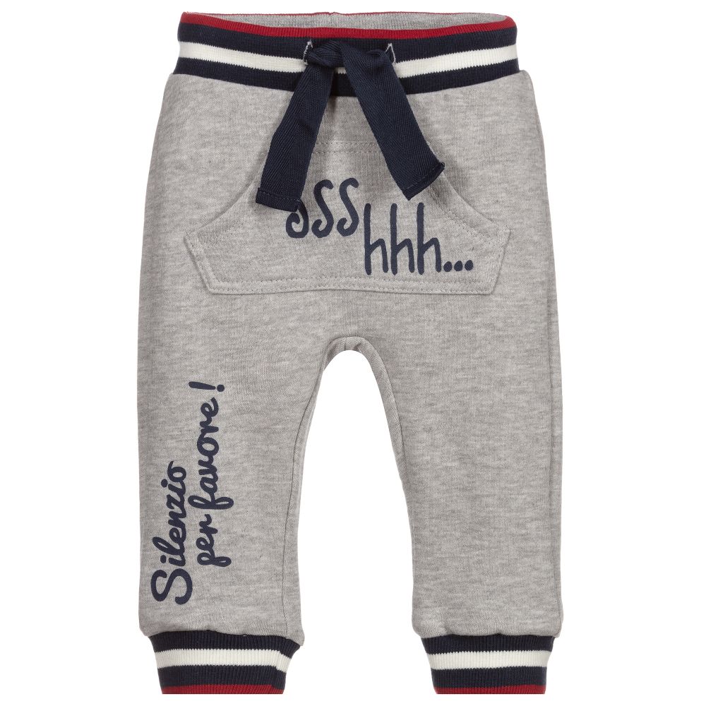 iDO Mini - Baby Boys Grey Joggers | Childrensalon