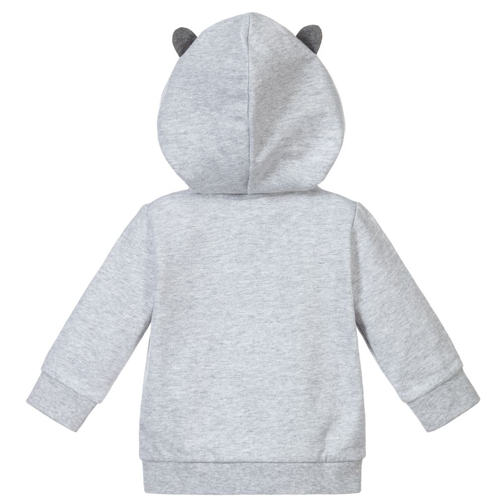 iDO Mini Baby Boys Grey ZipUp Top Childrensalon Outlet