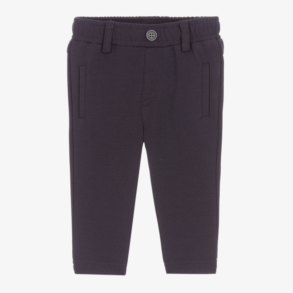 iDO Mini - Baby Boys Navy Blue Trousers | Childrensalon