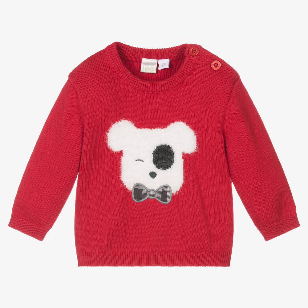 Red sweater baby boy on sale