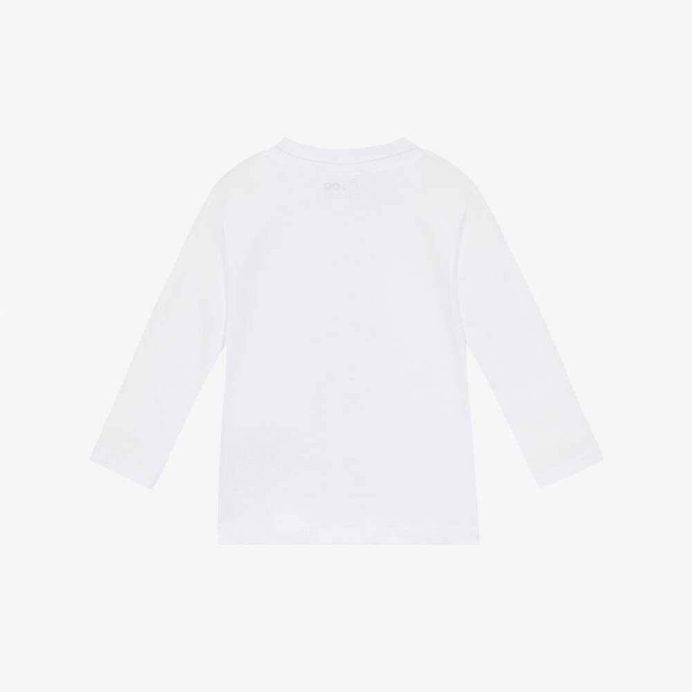 iDO-Baby Boys White Cotton Car Top | Childrensalon Outlet