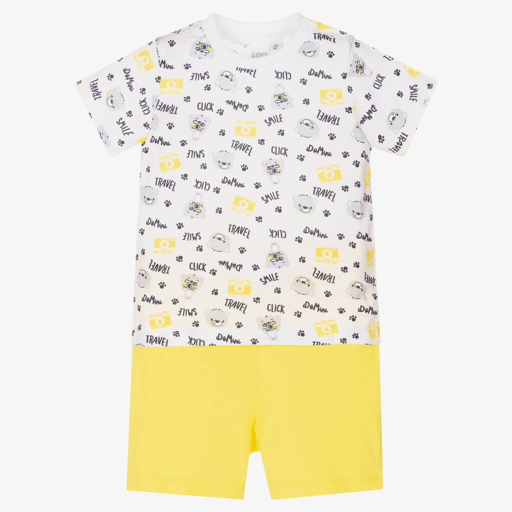 iDO Mini - Baby Boys Yellow Shorts Set | Childrensalon