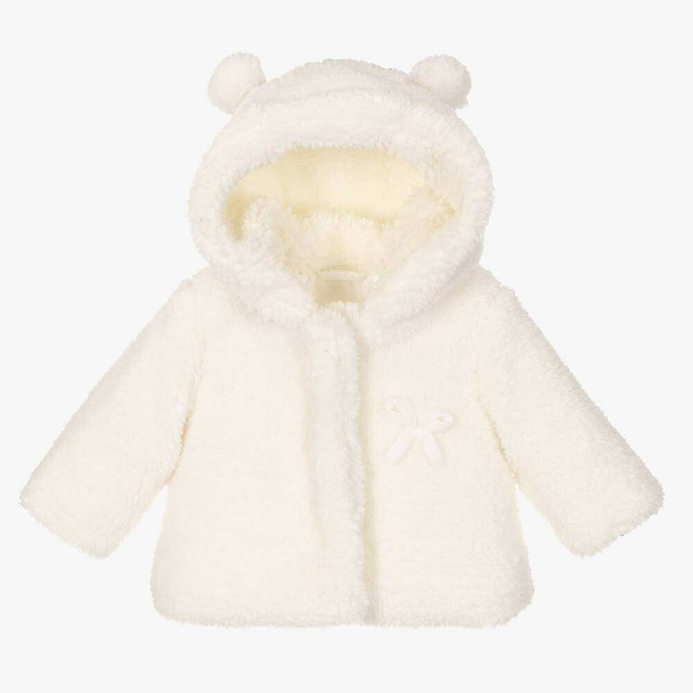 iDO Mini - Elfenbein Baby Fleecejacke (M) | Childrensalon